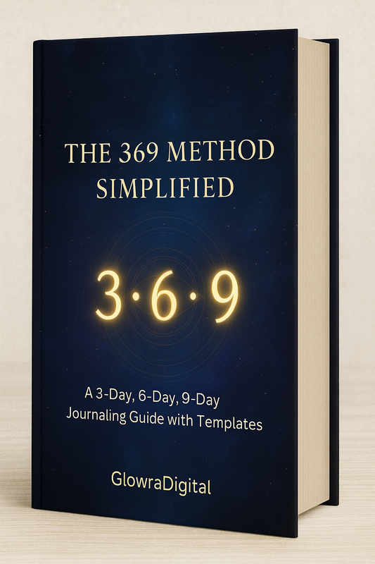 ✨ The 369 Method Simplified – A 3-Day, 6-Day, 9-Day Journaling Guide