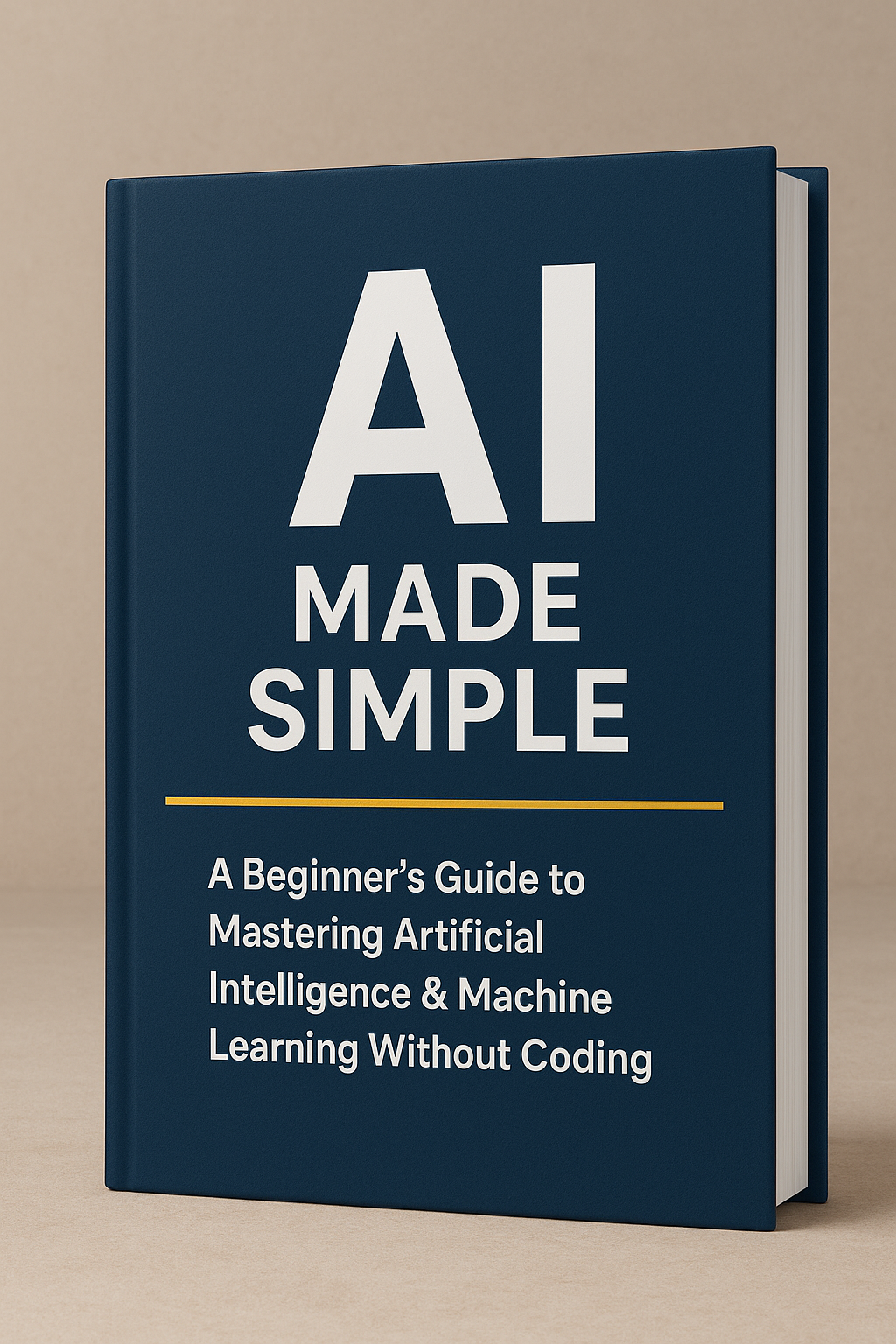 AI Made Simple – A Beginner’s Guide to Mastering Artificial Intelligence & Machine Learning Without Coding Stress